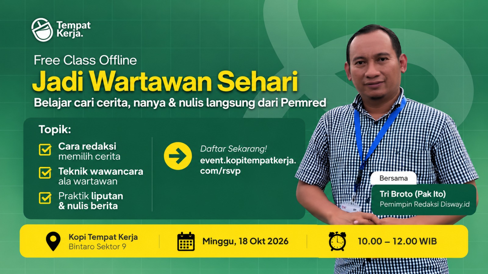 Jadi Wartawan Sehari